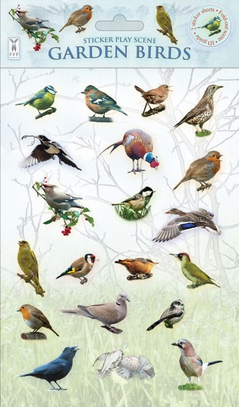 Sticker Scene: Garden Birds