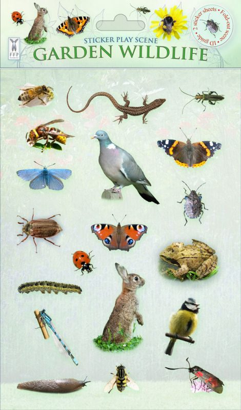 Sticker Scene: Garden Wildlife