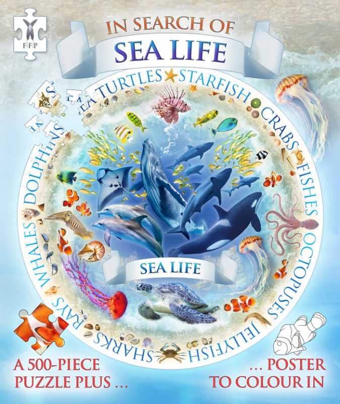 In Search of Sea Life Jigsaw & Poster